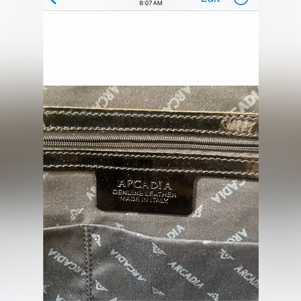 Arcadia Made In Italy Patent Leather Bugatti
Satchel in Black - Picture 4 of 9